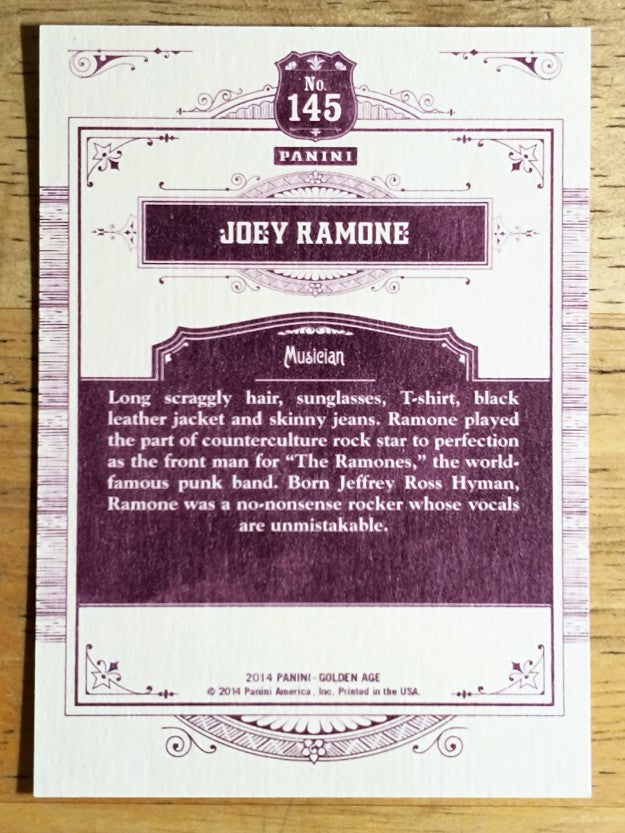 2014 Panini Golden Age #145 Joey Ramone