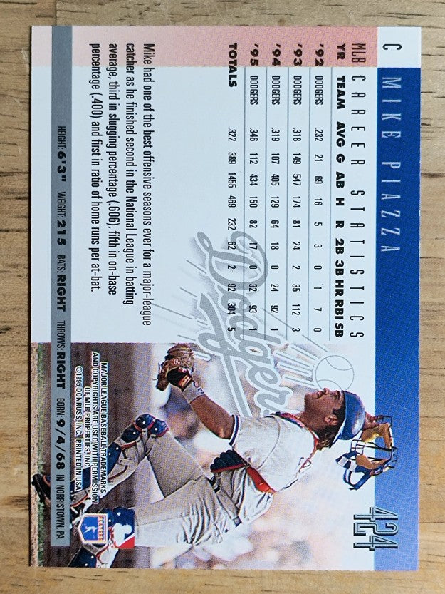 1996 Donruss #424 Mike Piazza