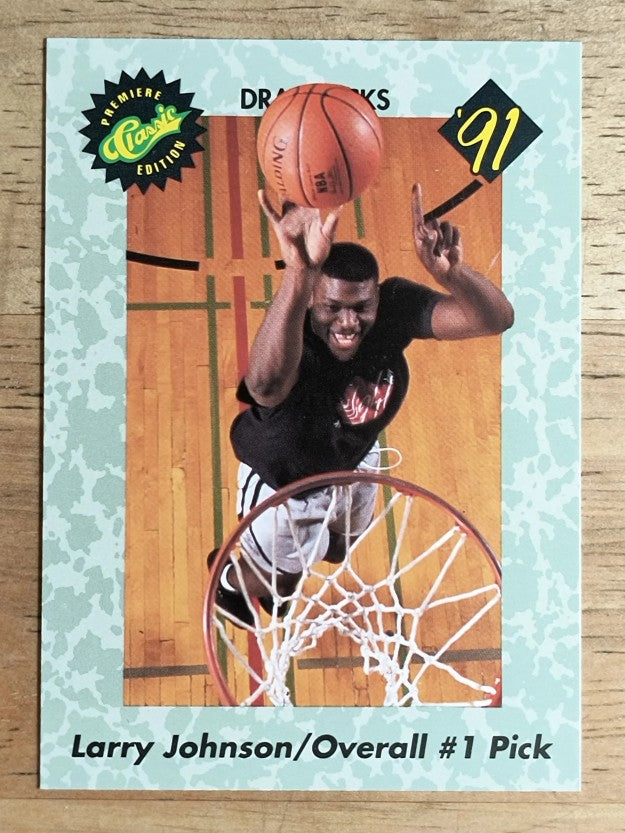 1991 Classic #44 Larry Johnson Top Pick