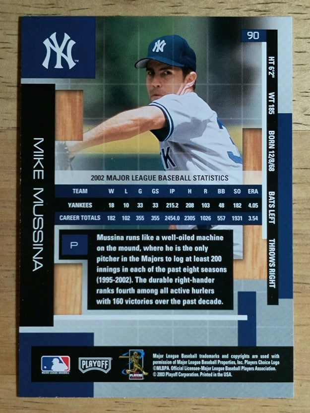 2003 Absolute Memorabilia #90 Mike Mussina