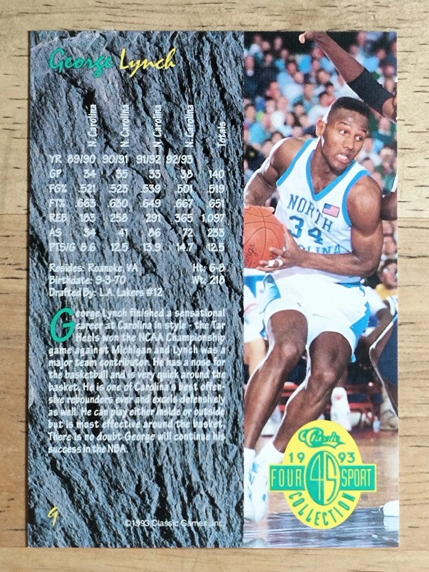 1993 Classic Four Sport #9 George Lynch