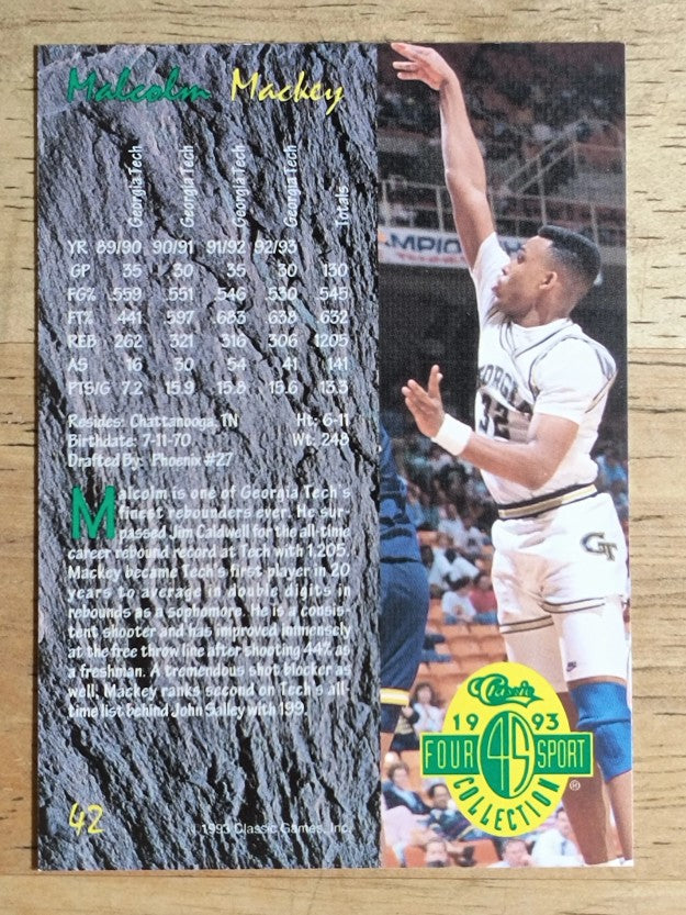 1993 Classic Four Sport #42 Malcolm Mackey