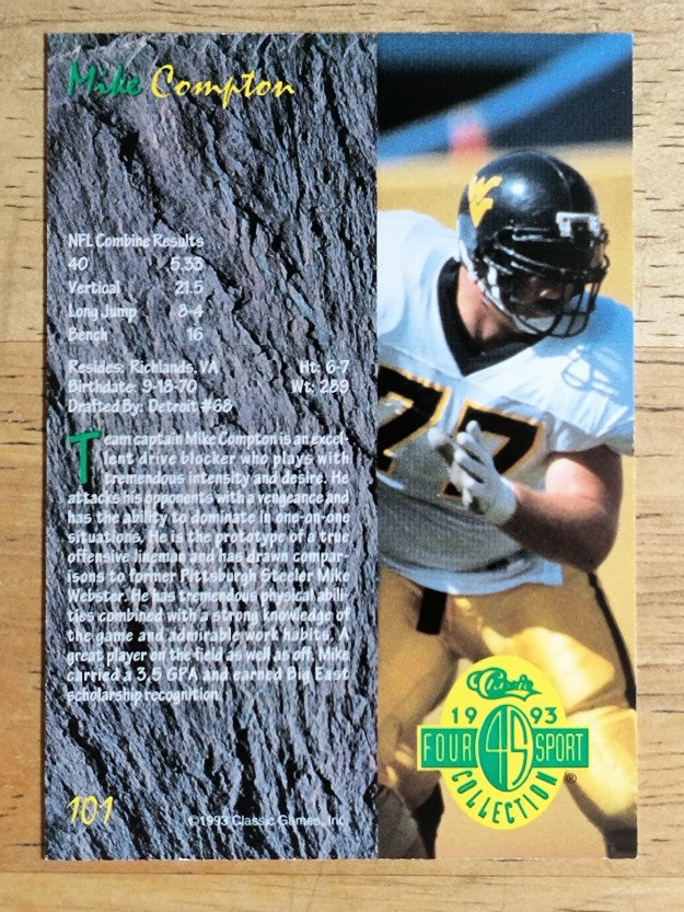 1993 Classic Four Sport #101 Mike Compton
