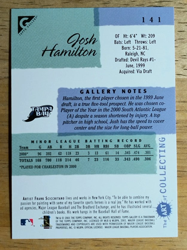 2001 Topps Gallery #141 Josh Hamilton