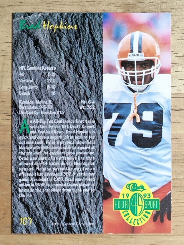 1993 Classic Four Sport #107 Brad Hopkins