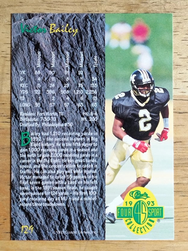 1993 Classic Four Sport #129 Victor Bailey
