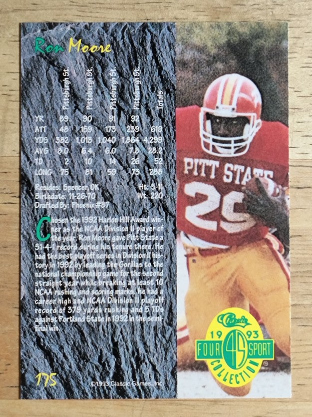 1993 Classic Four Sport #175 Ron Moore