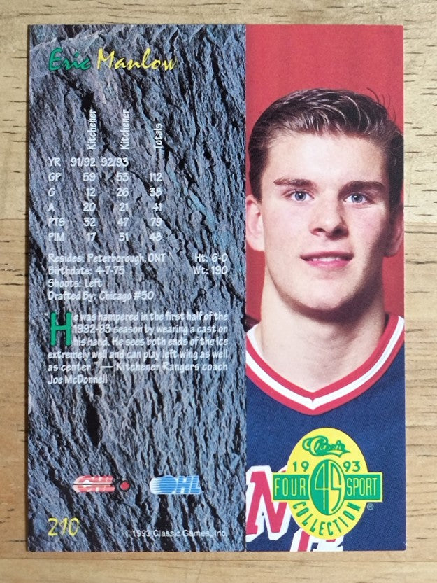 1993 Classic Four Sport #210 Eric Manlow
