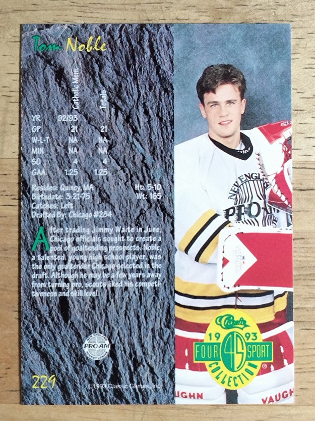 1993 Classic Four Sport #229 Tom Noble