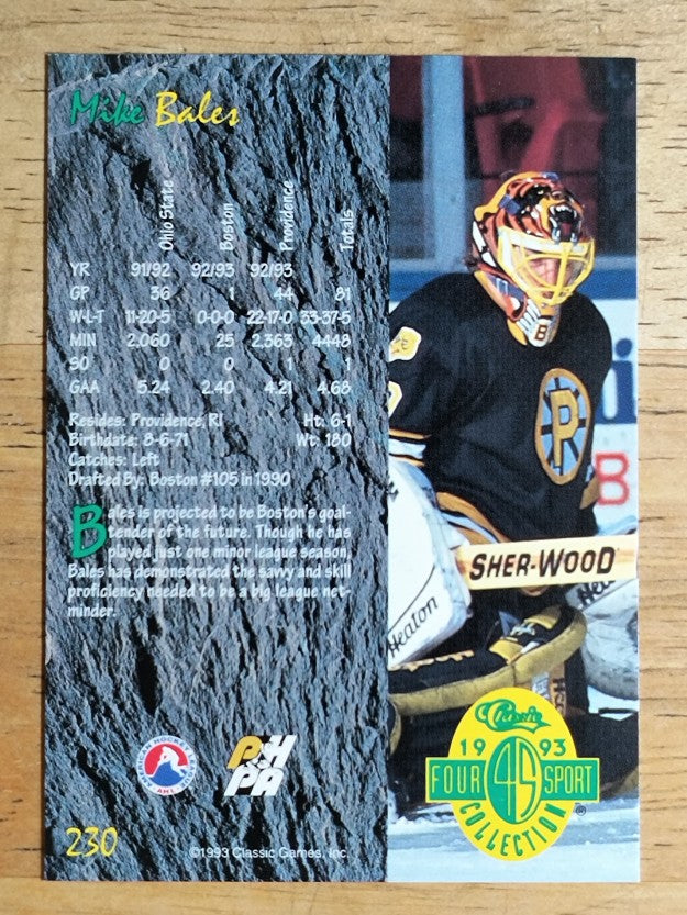 1993 Classic Four Sport #230 Mike Bales