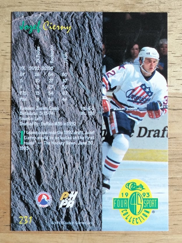 1993 Classic Four Sport #231 Jozef Cierny