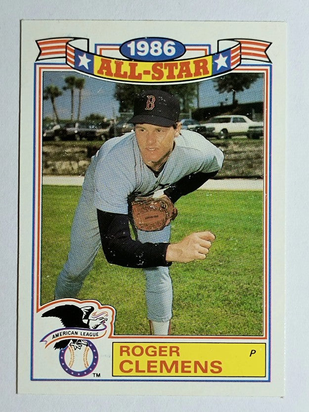 1987 Topps Glossy All-Stars #21 Roger Clemens