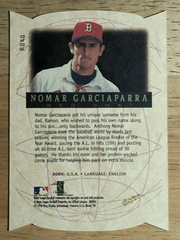 1998 Metal Universe Universal Language #10 Nomar Garciaparra