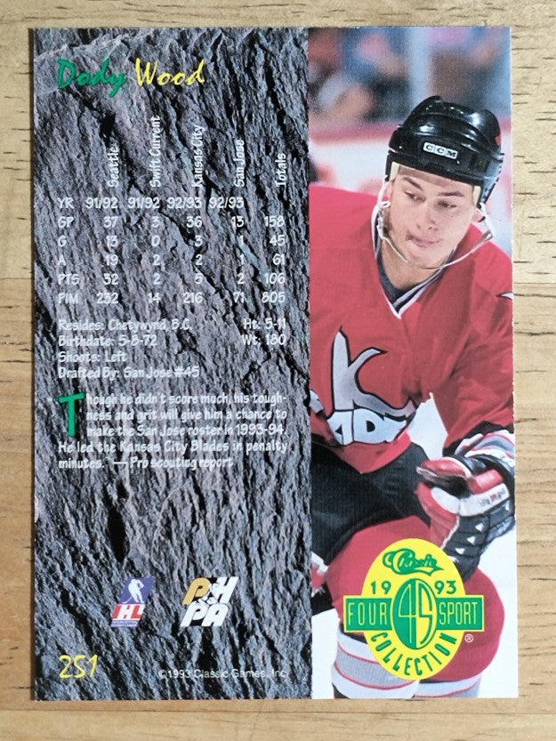 1993 Classic Four Sport #251 Dody Wood