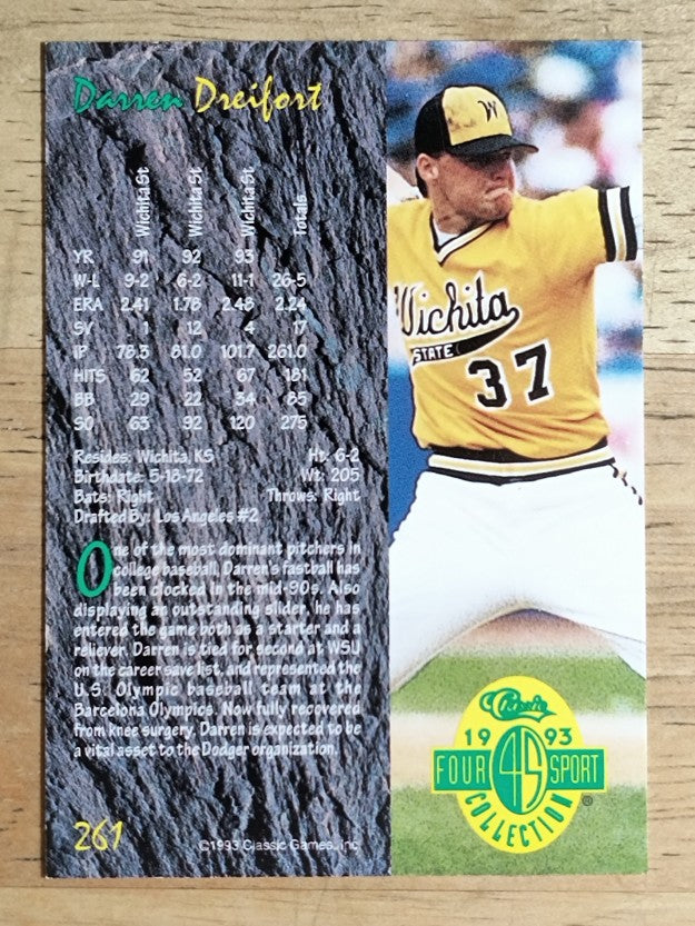 1993 Classic Four Sport #261 Darren Dreifort