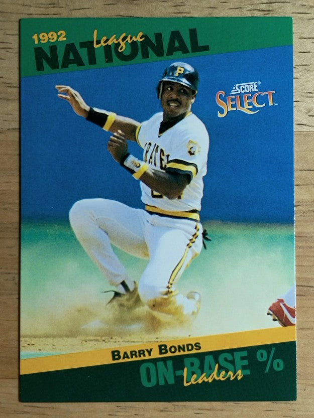1993 Select Stat Leaders #52 Barry Bonds