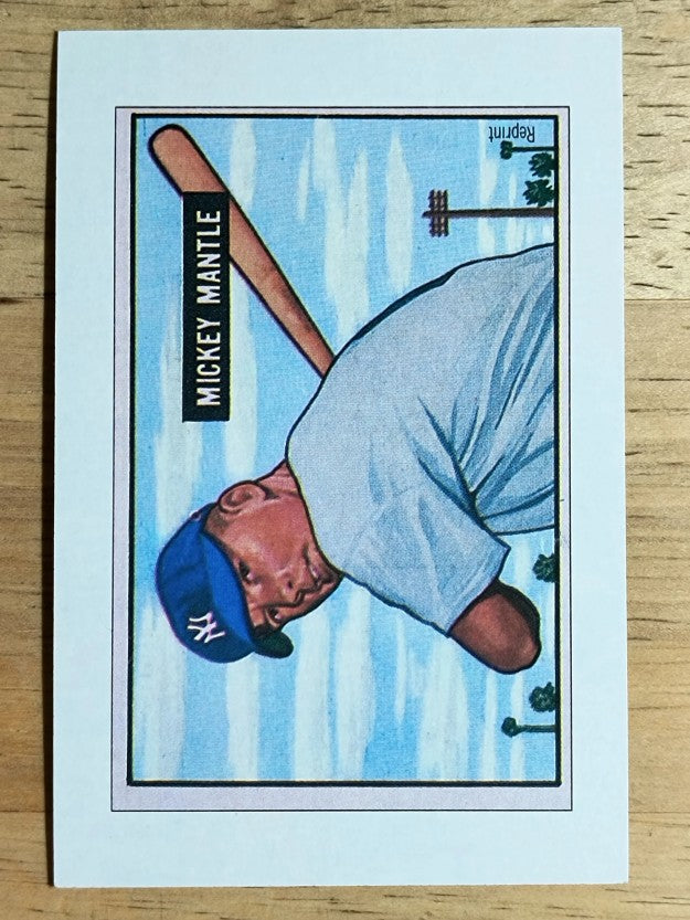 1989 Bowman Reprint Inserts #5 Mickey Mantle 51