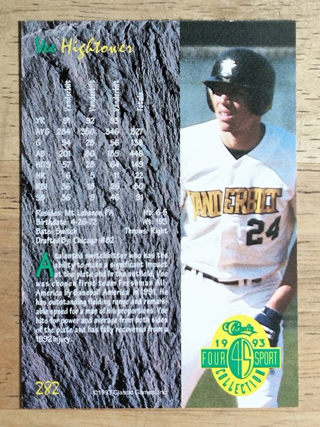 1993 Classic Four Sport #282 Vee Hightower