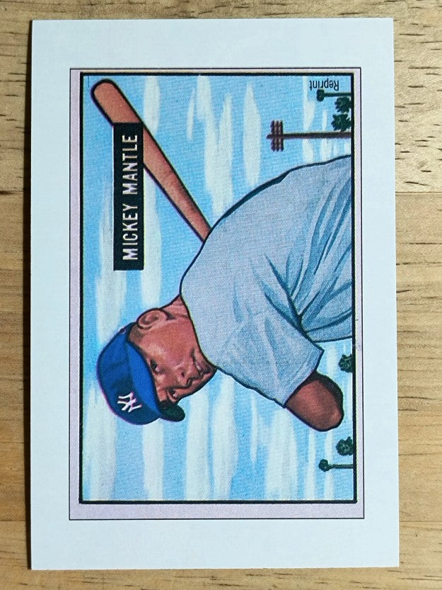 1989 Bowman Reprint Inserts #5 Mickey Mantle 51