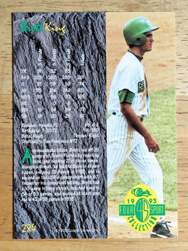 1993 Classic Four Sport #284 Brett King