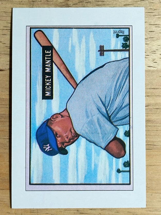 1989 Bowman Reprint Inserts #5 Mickey Mantle 51