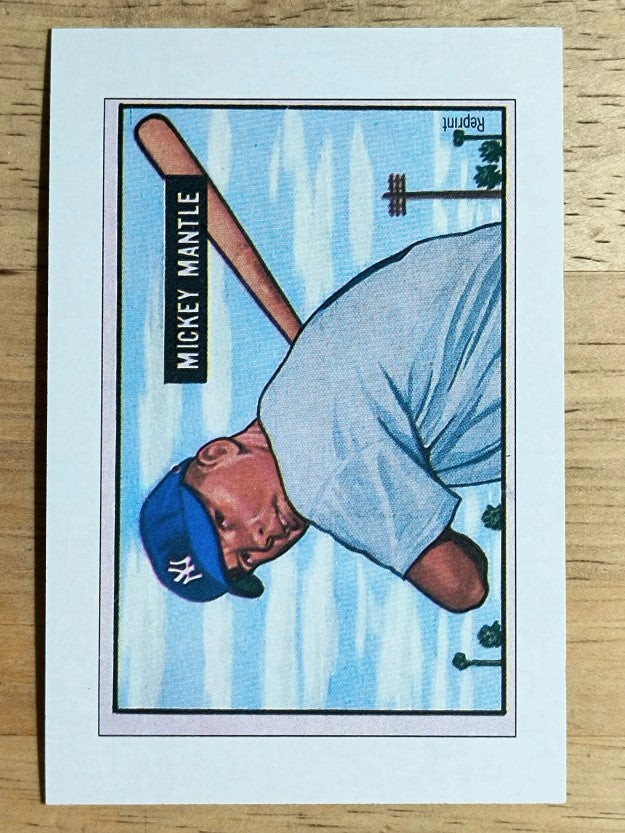 1989 Bowman Reprint Inserts #5 Mickey Mantle 51