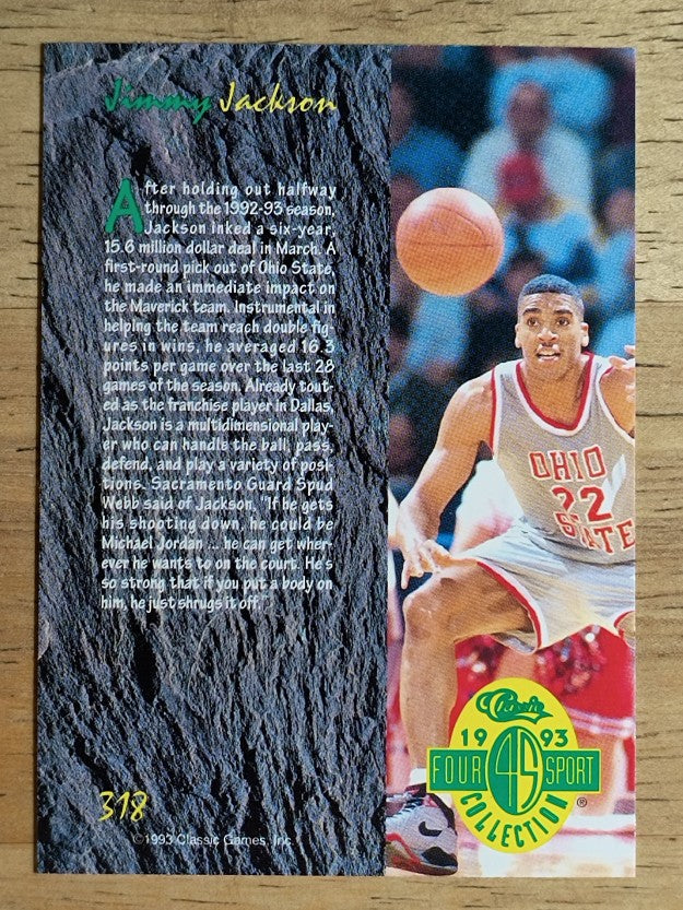 1993 Classic Four Sport #318 Jimmy Jackson ART