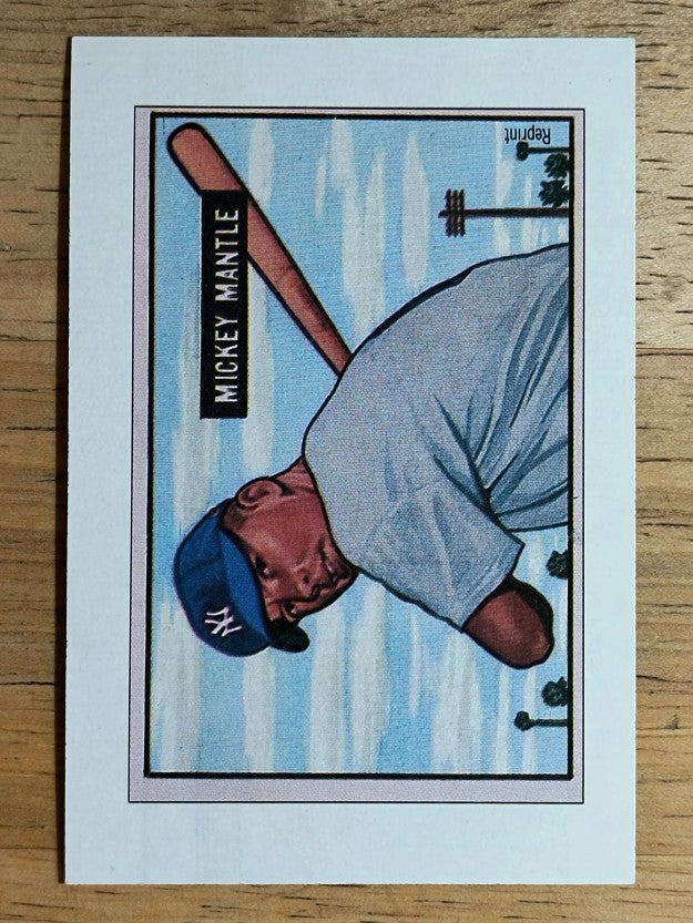 1989 Bowman Reprint Inserts #5 Mickey Mantle 51