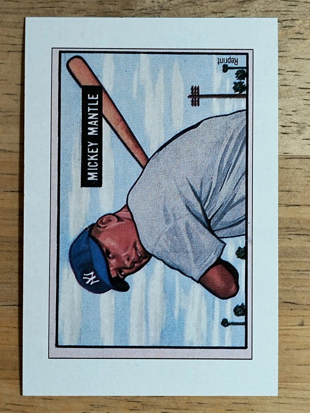 1989 Bowman Reprint Inserts #5 Mickey Mantle 51