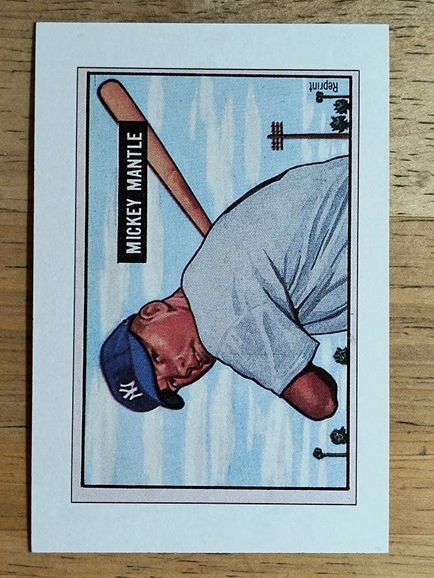 1989 Bowman Reprint Inserts #5 Mickey Mantle 51