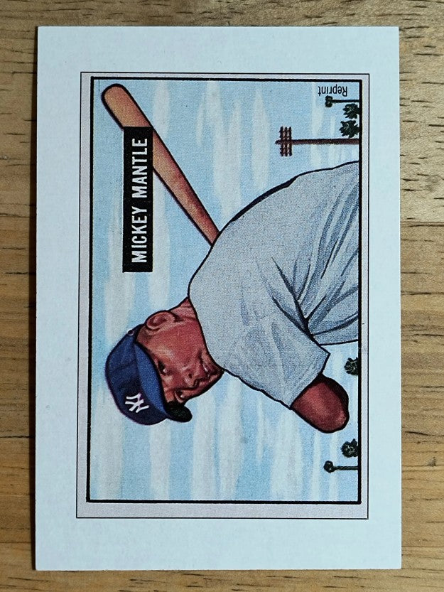 1989 Bowman Reprint Inserts #5 Mickey Mantle 51