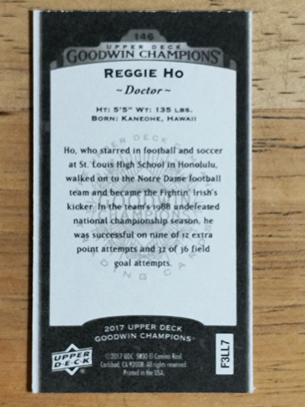 2017 Upper Deck Goodwin Champions Mini #146 Reggie Ho BW
