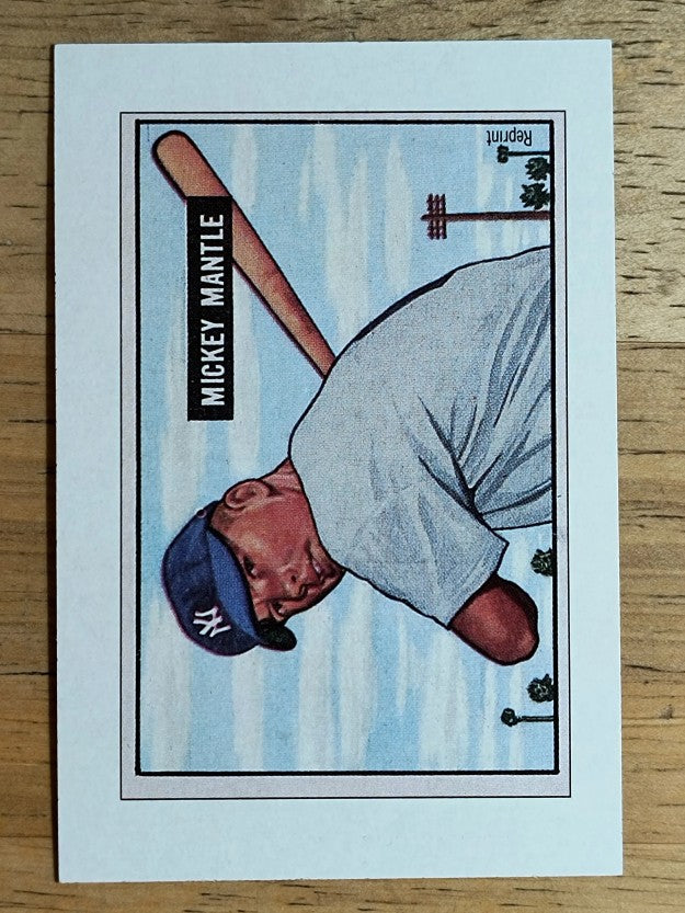 1989 Bowman Reprint Inserts #5 Mickey Mantle 51