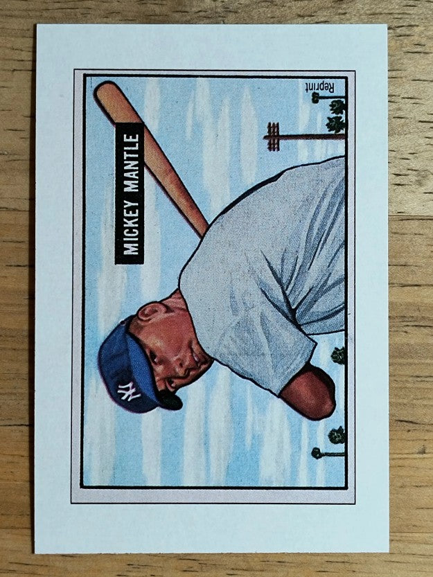 1989 Bowman Reprint Inserts #5 Mickey Mantle 51