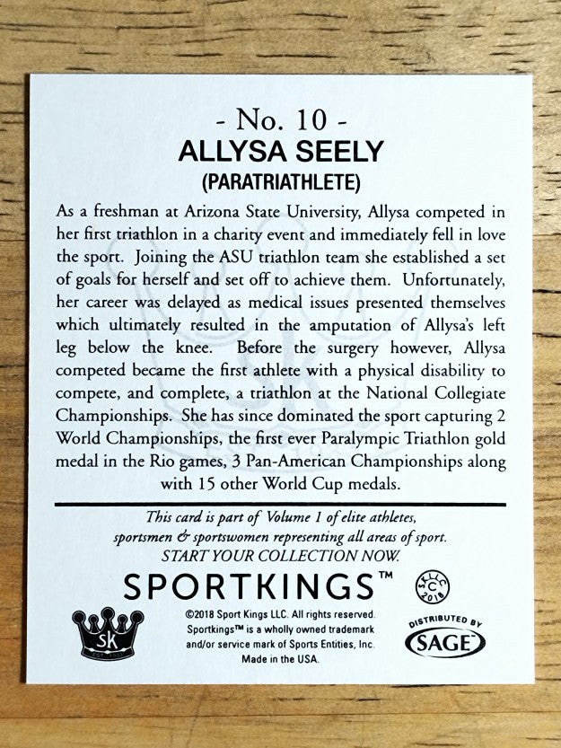 2018 Sportkings Mini #10 Allysa Seely