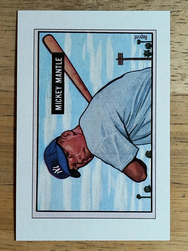 1989 Bowman Reprint Inserts #5 Mickey Mantle 51