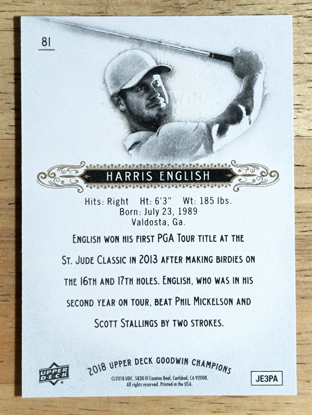 2018 Upper Deck Goodwin Champions #81 Harris English