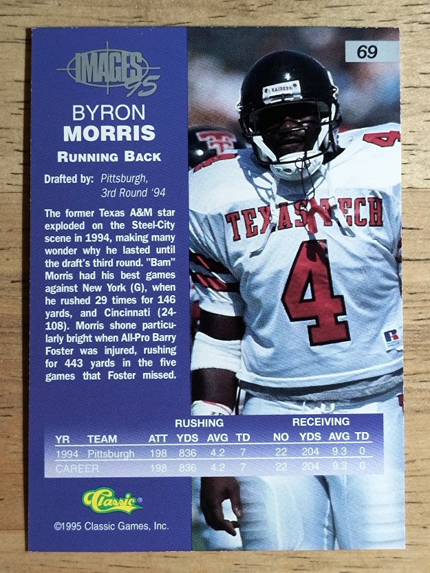 1995 Images Four Sport #69 Byron Bam Morris