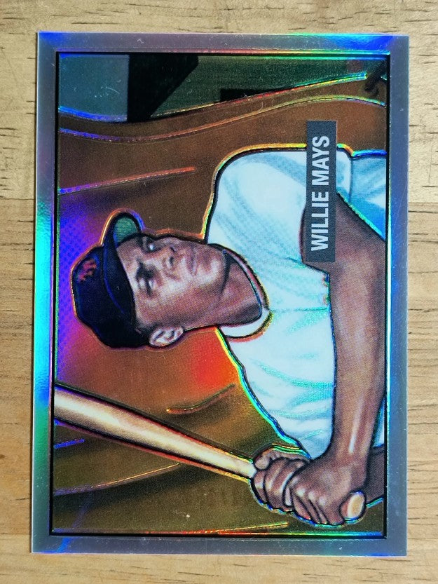 2001 Bowman Chrome Rookie Reprints Refractors #15 Willie Mays