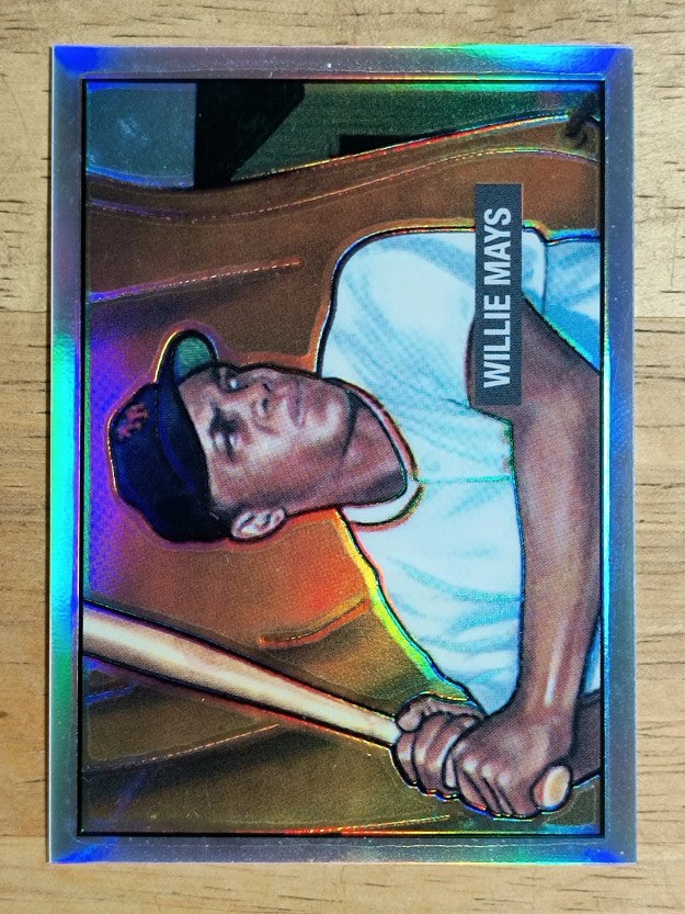 2001 Bowman Chrome Rookie Reprints Refractors #15 Willie Mays