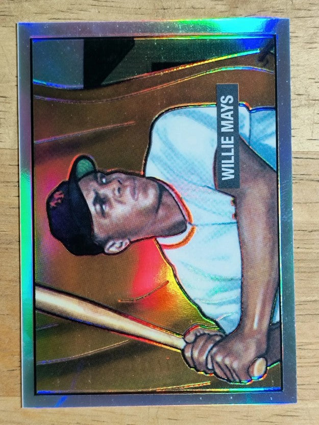 2001 Bowman Chrome Rookie Reprints Refractors #15 Willie Mays