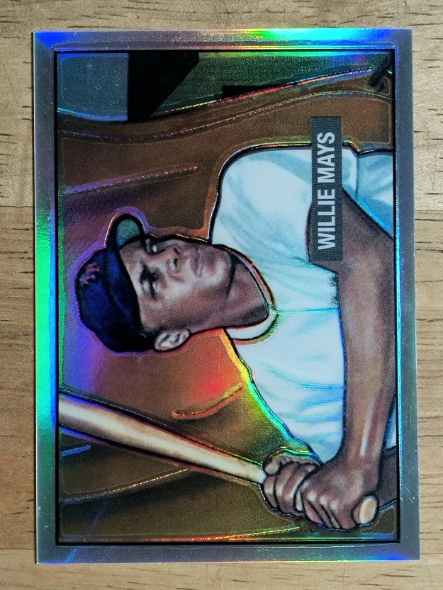 2001 Bowman Chrome Rookie Reprints Refractors #15 Willie Mays