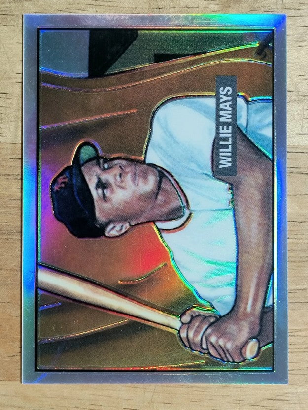 2001 Bowman Chrome Rookie Reprints Refractors #15 Willie Mays