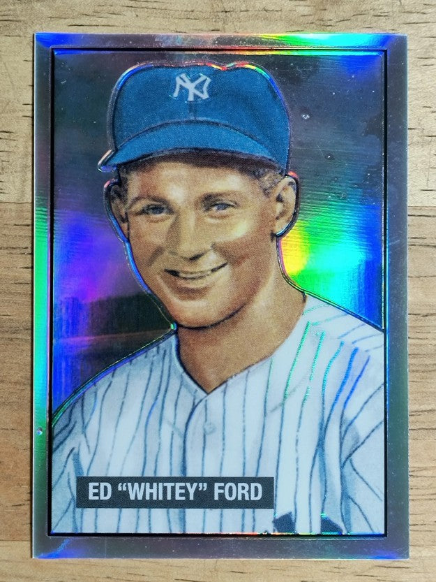 2001 Bowman Chrome Rookie Reprints Refractors #17 Whitey Ford