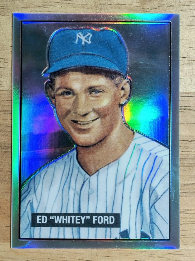 2001 Bowman Chrome Rookie Reprints Refractors #17 Whitey Ford