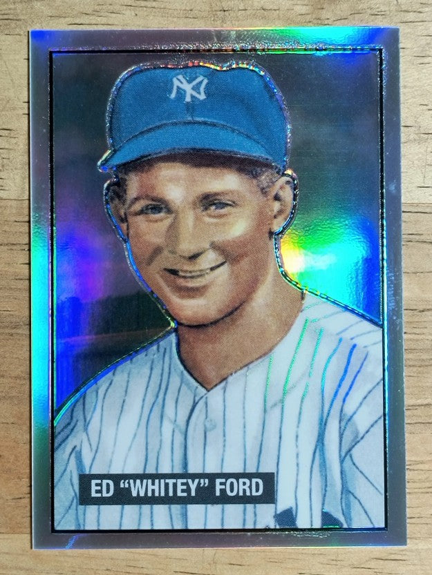 2001 Bowman Chrome Rookie Reprints Refractors #17 Whitey Ford