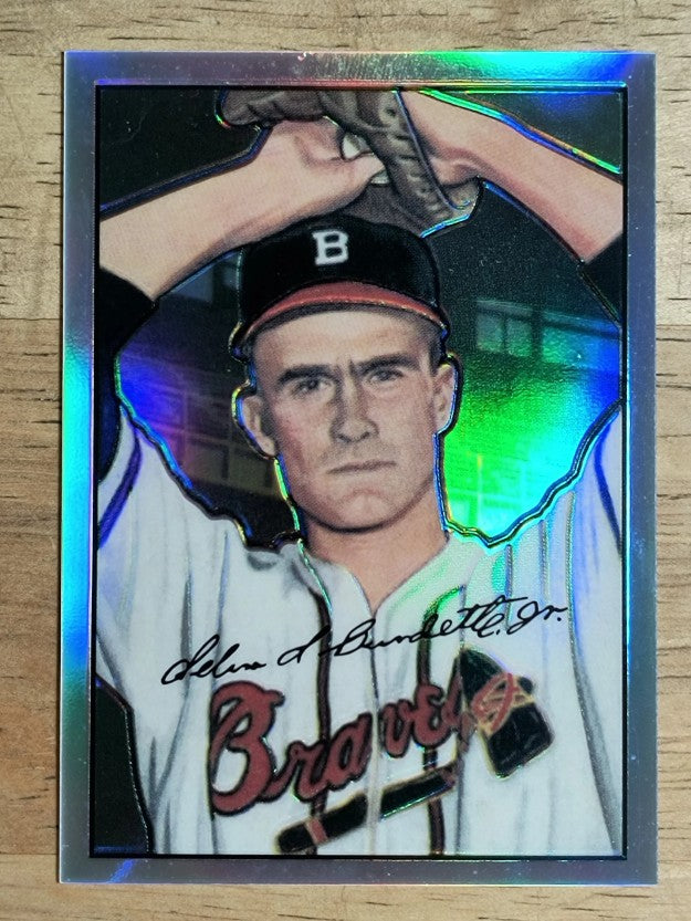 2001 Bowman Chrome Rookie Reprints Refractors #18 Lew Burdette
