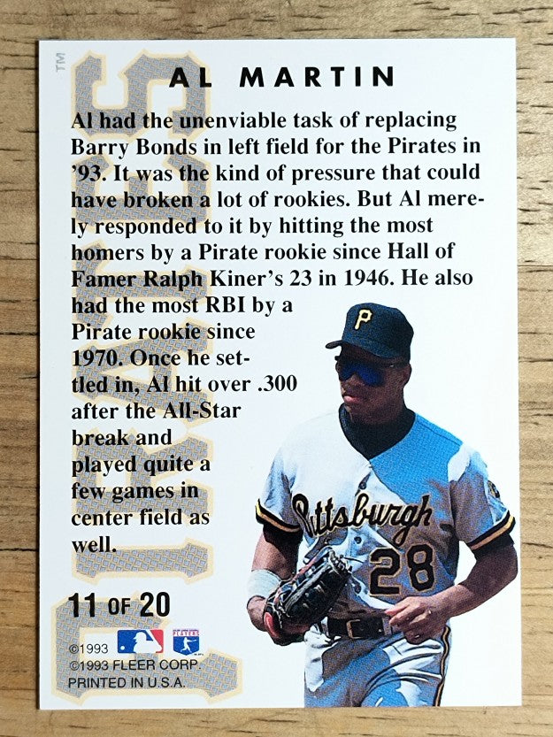 1994 Fleer Rookie Sensations #11 Al Martin