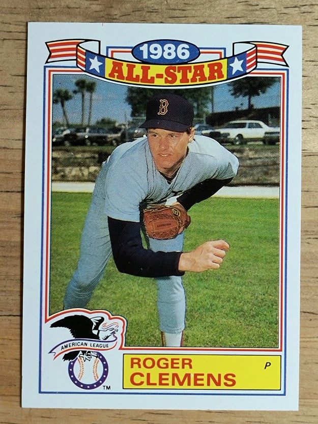 1987 Topps Glossy All-Stars #21 Roger Clemens