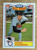 1987 Topps Glossy All-Stars #21 Roger Clemens
